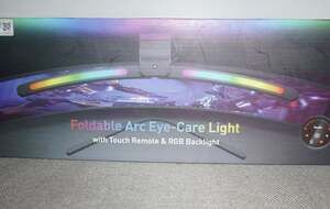 Quntis Foldable Arc Eye-Care Monitor Light Bar with Touch Remote & RGB Backlight